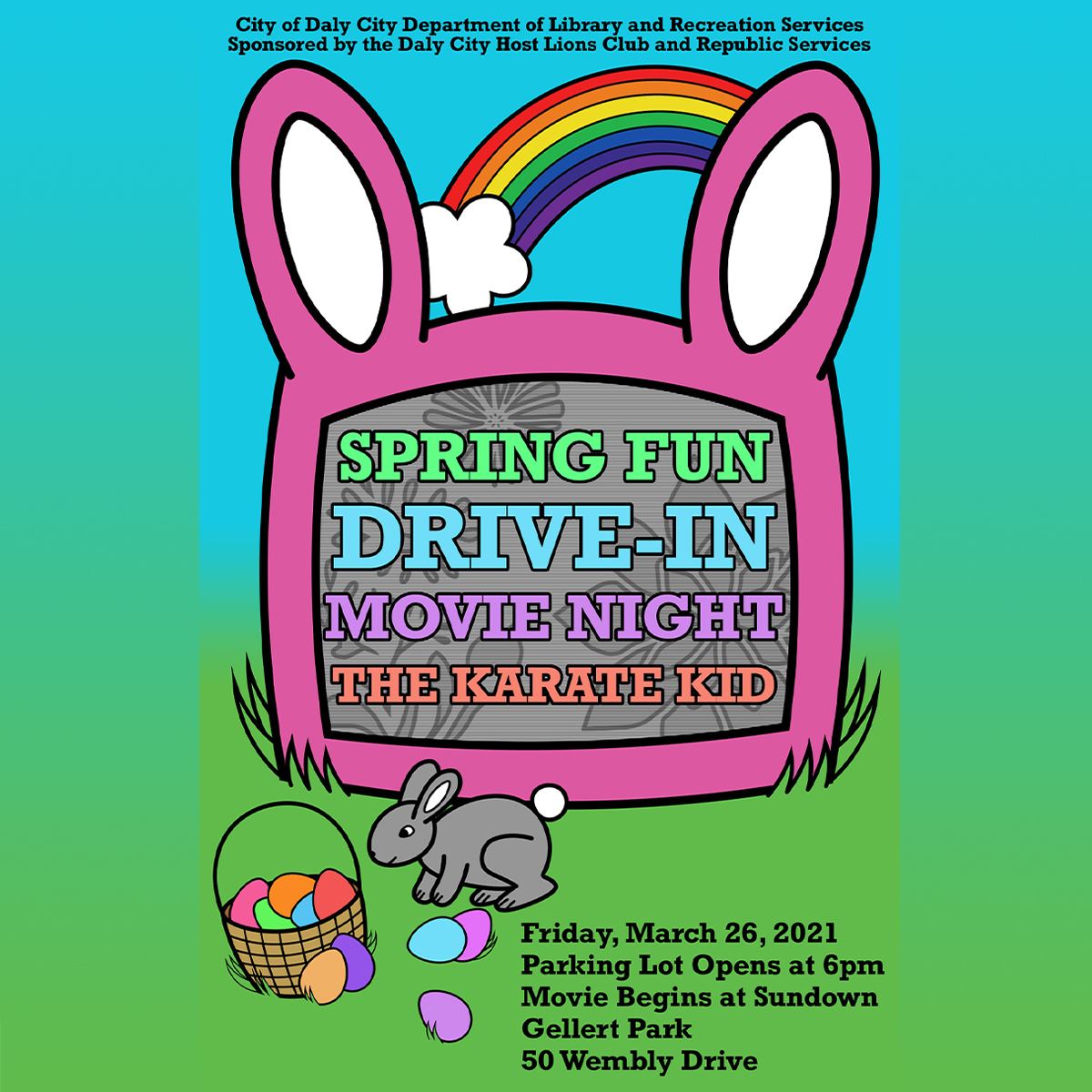 Spring Fun Drive-In Movie Tile