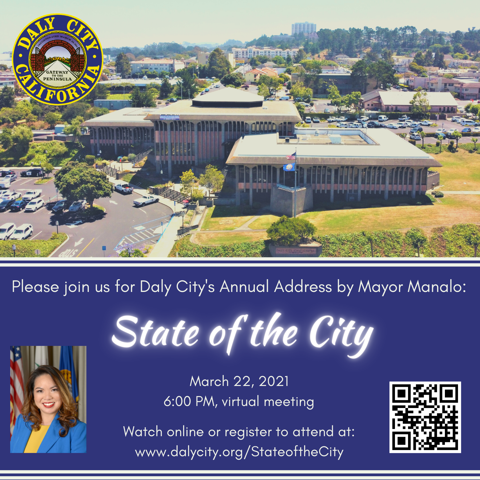 State of the City 2021 flyer