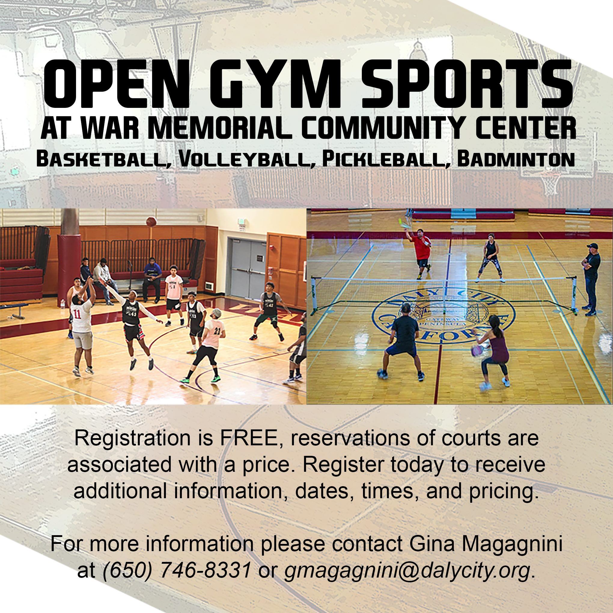 Image of Open Gym Sports Ad