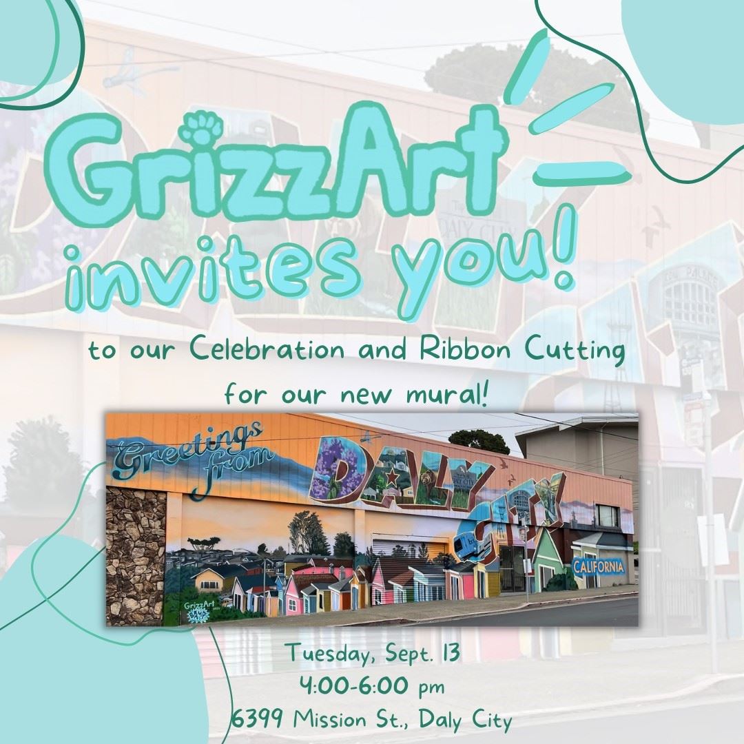 GrizzArt - Top of the Hioll Mural Ribbon Cutting