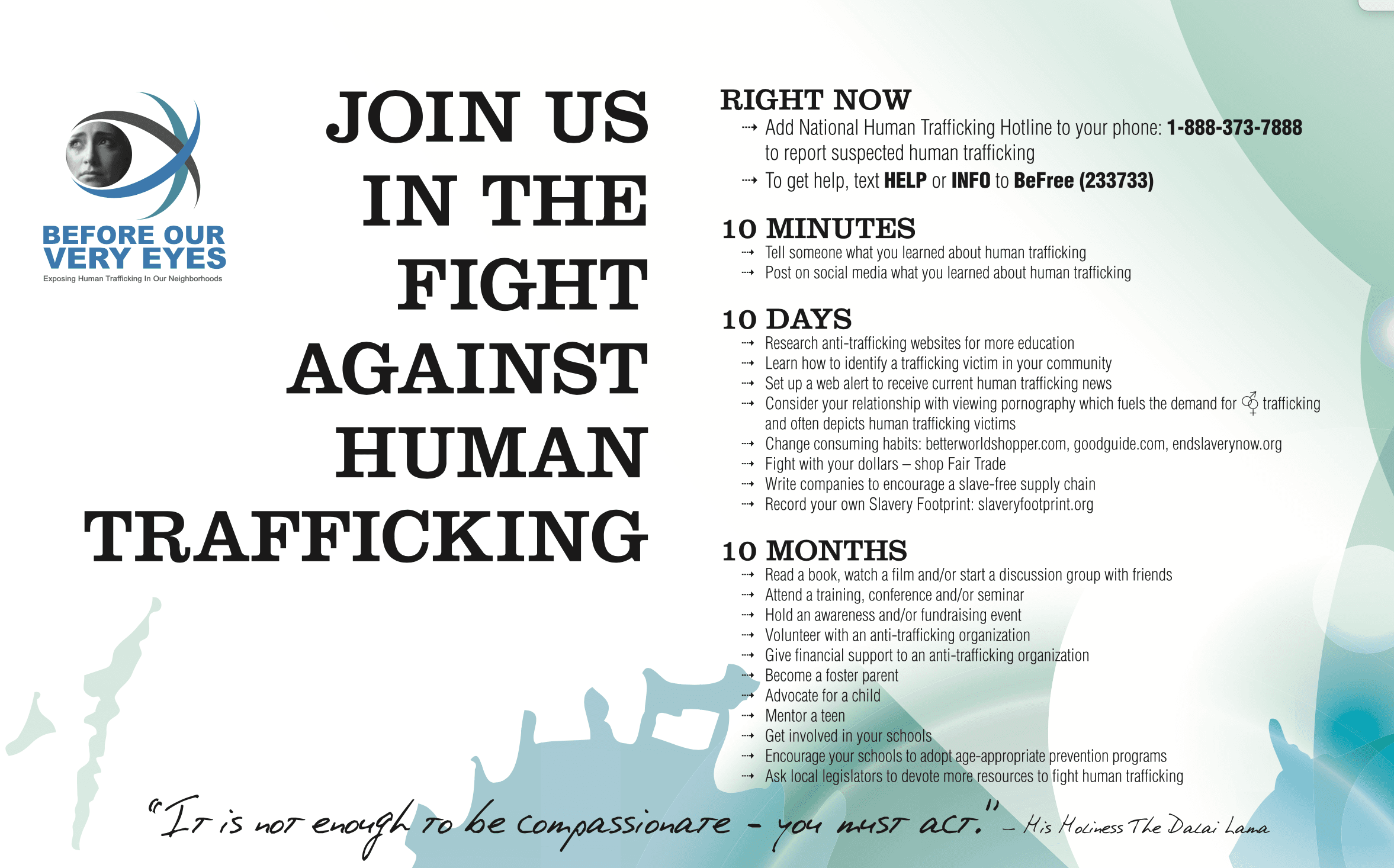 Join Us in the Fight Against Human Trafficking