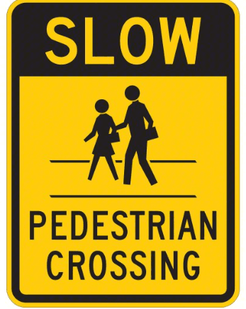 pedestrian crossing sign image