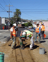 Public Works Employees Working on a Street