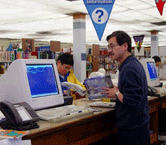 Man Using a Computer