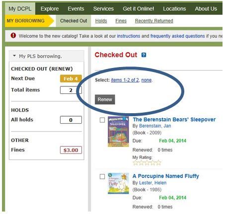 Bibliocommons - Check out Summary